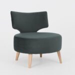 Armchair FLIPPIN - dulkių spalvos fotelis