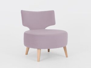 Armchair FLIPPIN - sultingų spanguolių spalvos fotelis