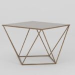 Kavos staliukas DARYL METAL 60 - auksas