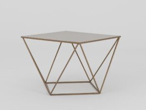 Kavos staliukas DARYL METAL 60 - auksas