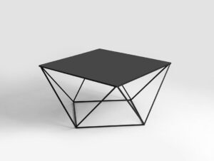 Kavos staliukas DARYL METAL 80 - juodas