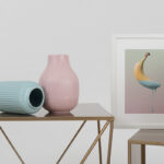 Kavos staliukas DARYL METAL 60 - auksas