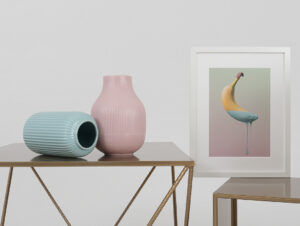 Kavos staliukas DARYL METAL 60 - auksas