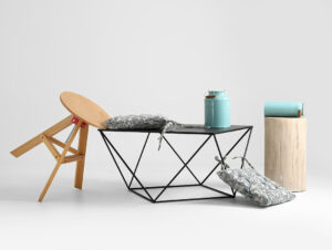 Kavos staliukas DARYL METAL 80 - juodas