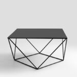 Kavos staliukas DARYL METAL 80 - juodas