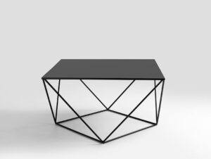 Kavos staliukas DARYL METAL 80 - juodas