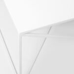 Kavos staliukas MEMO METAL 100x100 - baltas