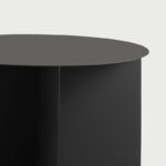 Kavos staliukas OLI METAL 70 round - juodas