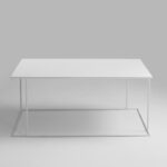 Kavos staliukas WALT METAL 100x60 - baltas