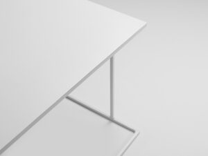 Kavos staliukas WALT METAL 100x60 - baltas