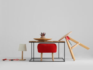 Kavos staliukas WALT SOLID WOOD 80 - ąžuolas, juodas