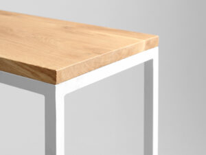 Konsolė JULITA SOLID WOOD 92-1F - ąžuolas, baltas