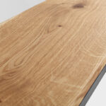 Konsolė JULITA SOLID WOOD 92-1F - ąžuolas, juodas