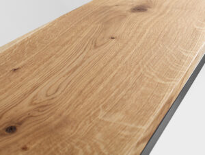 Konsolė JULITA SOLID WOOD 92-1F - ąžuolas, juodas