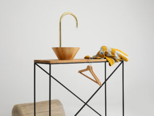 Konsolė MEMO SOLID WOOD 100 - ąžuolas, juodas