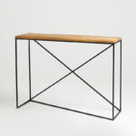 Konsolė MEMO SOLID WOOD 100 - ąžuolas, juodas