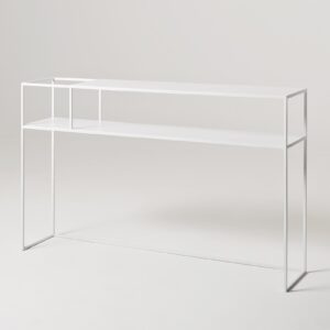 Konsolė SENSO FLOWER METAL 120x25 L - baltas