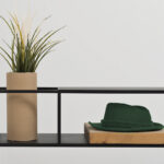 Konsolė SENSO FLOWER METAL 120x25 L - juodas