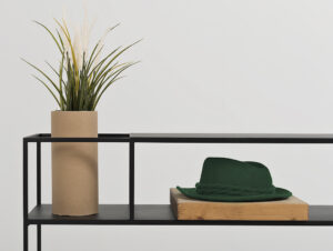 Konsolė SENSO FLOWER METAL 120x25 L - juodas