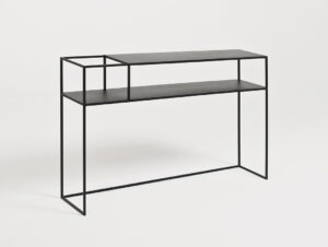 Konsolė SENSO FLOWER METAL 120x25 L - juodas