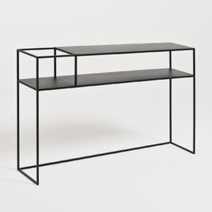 Konsolė SENSO FLOWER METAL 120x25 L - juodas