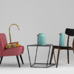 Šoninis staliukas ZAK METAL 50 - juodas