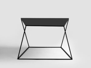 Šoninis staliukas ZAK METAL 80 - juodas