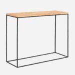 Konsolė TENSIO SOLID WOOD 100x30 - ąžuolas, juodas
