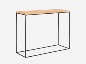 Konsolė TENSIO SOLID WOOD 100x30 - ąžuolas, juodas