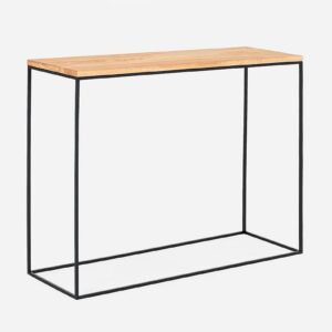 Konsolė TENSIO SOLID WOOD 100x30 - ąžuolas, juodas