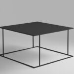 Kavos staliukas WALT METAL 80 - juodas