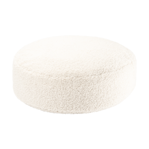 Cream White Ottoman pufas
