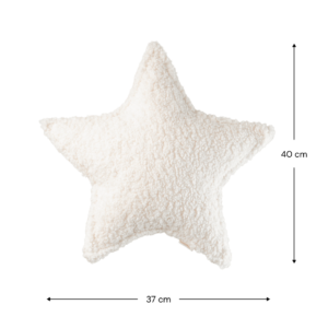 Cream White žvaigždės pagalvėlė