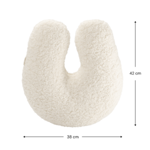 Cream White U-formos pagalvėlė