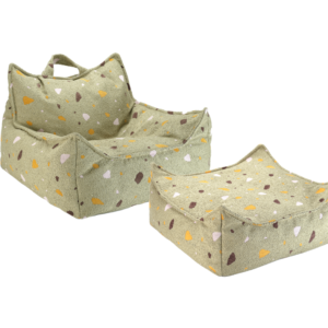 Terrazzo Samanų spalvos sėdmaišių rinkinys