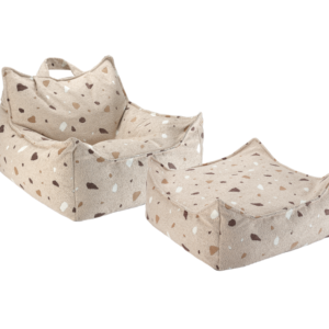 Terrazzo Smėlio spalvos sėdmaišių rinkinys