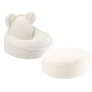 Cream White Bear sėdmaišių rinkinys